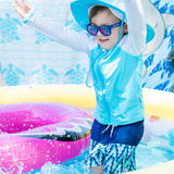 Kids Wayfarer Sunglasses - Navy-SwimZip UPF 50+ Sun Protective Swimwear & UV Zipper Rash Guards-pos14
