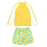 Boys Long Sleeve Zipper Rash Guard and Swim Trunk Set | "Lemons"-SwimZip UPF 50+ Sun Protective Swimwear & UV Zipper Rash Guards-pos11