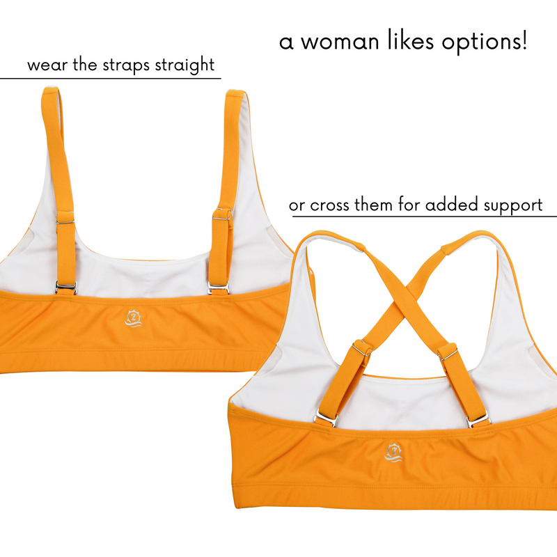 Women's Scoop Neck Bikini Top | "Zinnia"-SwimZip UPF 50+ Sun Protective Swimwear & UV Zipper Rash Guards-pos3