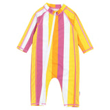 Sunsuit - Long Sleeve Romper Swimsuit | "Be Bold"-0-6 Month-Be Bold-SwimZip UPF 50+ Sun Protective Swimwear & UV Zipper Rash Guards-pos1