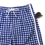Men's 8" Swim Trunks Boxer Brief Liner | "Navy Gingham"-SwimZip UPF 50+ Sun Protective Swimwear & UV Zipper Rash Guards-pos6