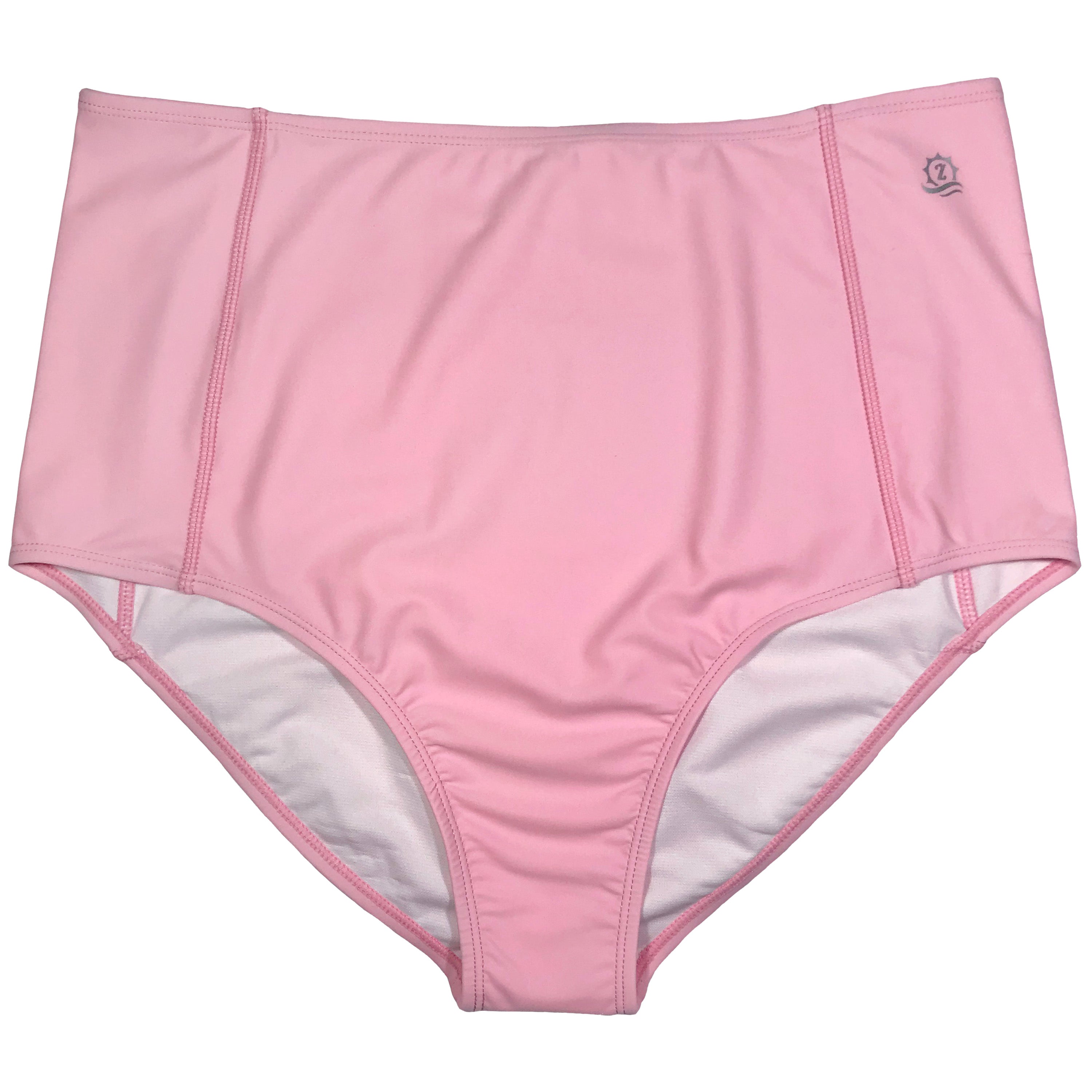 Women's High Waist Bikini Bottoms | "Orchid Pink"-XS-Pink-SwimZip UPF 50+ Sun Protective Swimwear & UV Zipper Rash Guards-pos1