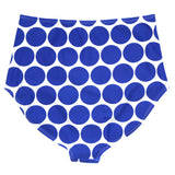 Women's High Waist Bikini Bottoms Ruched | "Oversized Dot"-SwimZip UPF 50+ Sun Protective Swimwear & UV Zipper Rash Guards-pos3