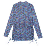 Women's Half Zip Swim Dress Cover Up | "In Bloom"-SwimZip UPF 50+ Sun Protective Swimwear & UV Zipper Rash Guards-pos3