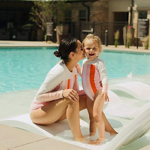 Girls Long Sleeve Surf Suit (One Piece Bodysuit) | 