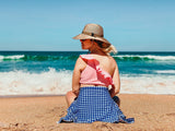 Women's One-Shoulder Bikini Top - “Pink”-SwimZip UPF 50+ Sun Protective Swimwear & UV Zipper Rash Guards-pos4