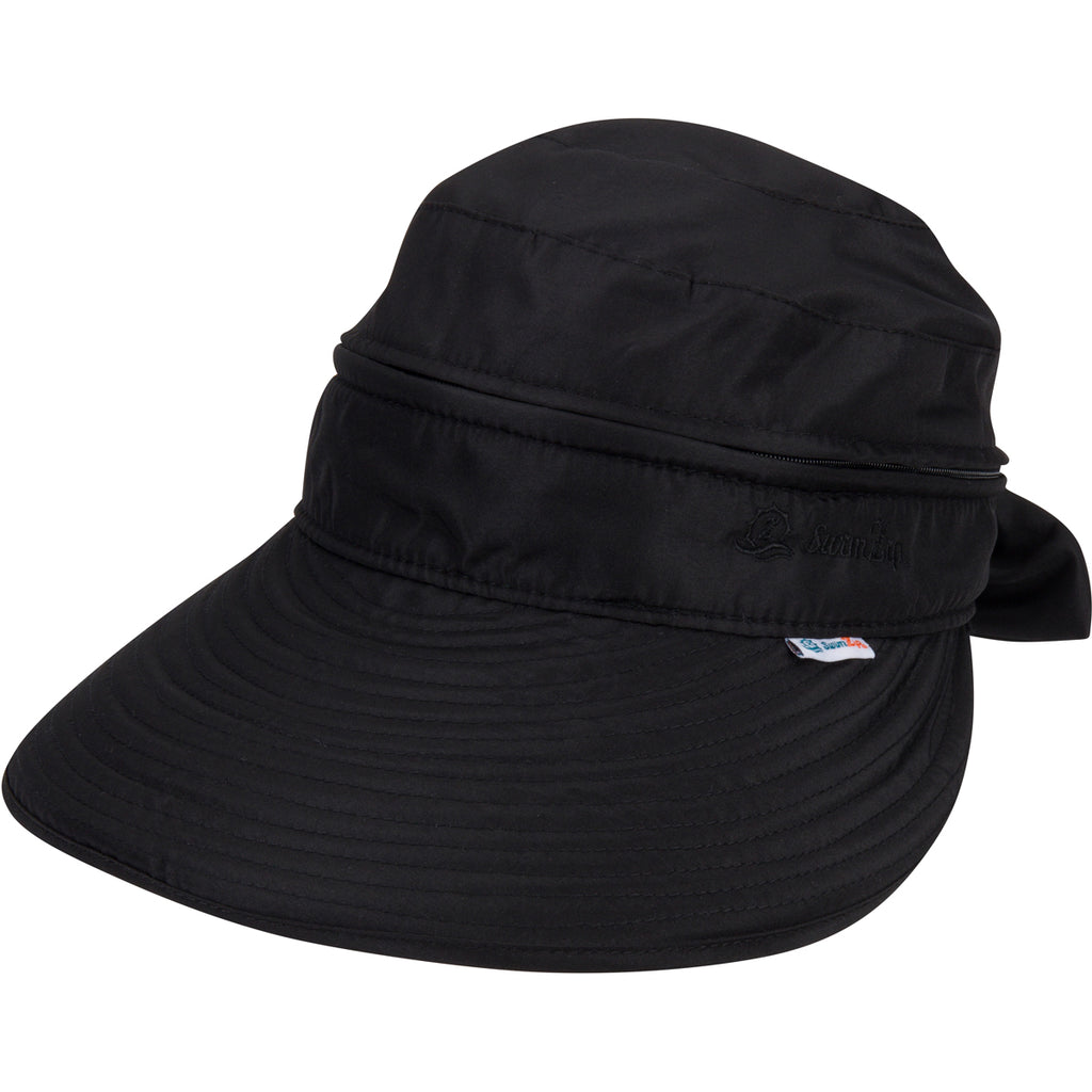 Hat, Women’s Sun Hat with Fan, Black, NEW, Visor Pompotops Sun Visor Hats with Fan Women, Solar Fan Cap Solar  main image 2