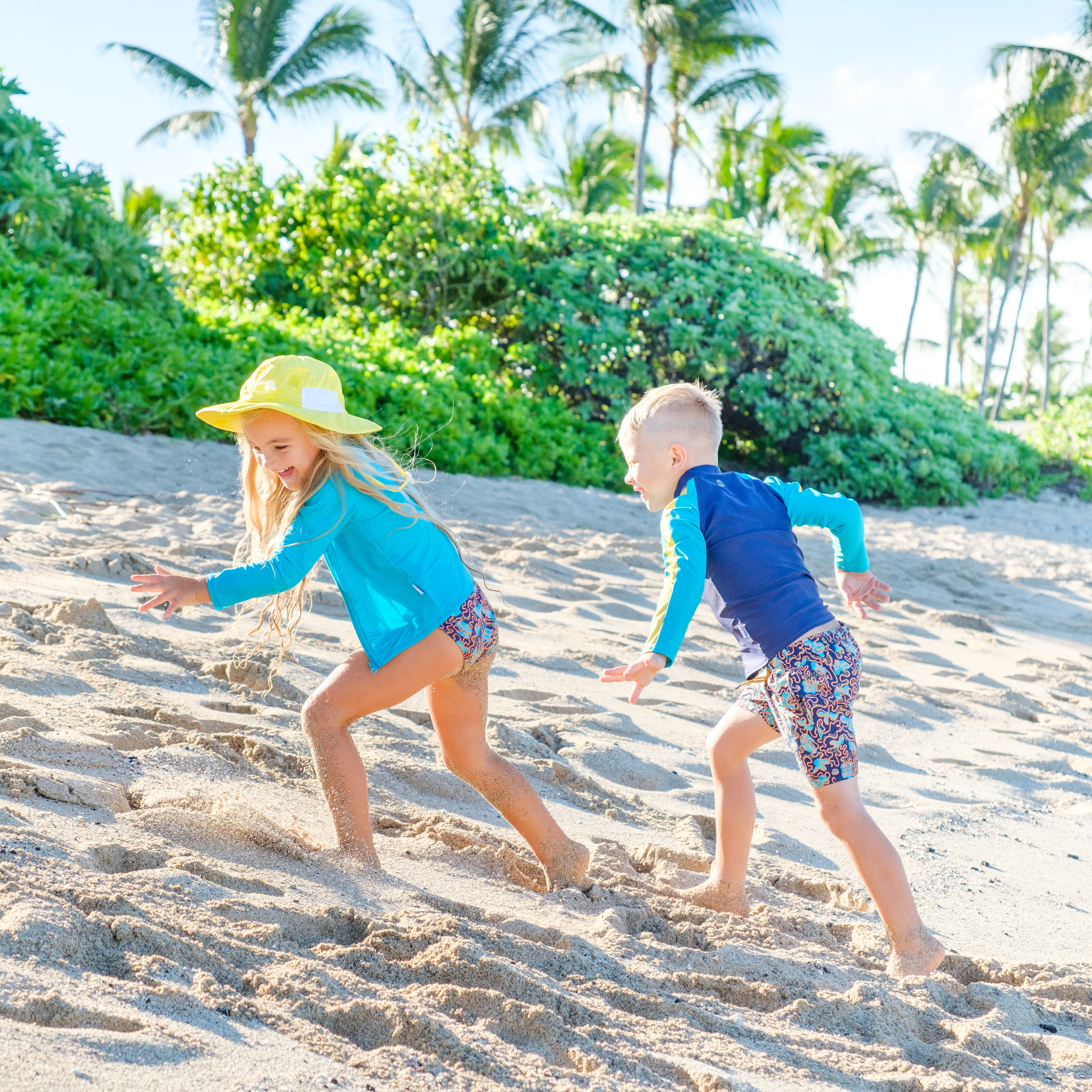 Boys Long Sleeve Zipper Rash Guard and Swim Trunk Set | "Deep Dive"-SwimZip UPF 50+ Sun Protective Swimwear & UV Zipper Rash Guards-pos9