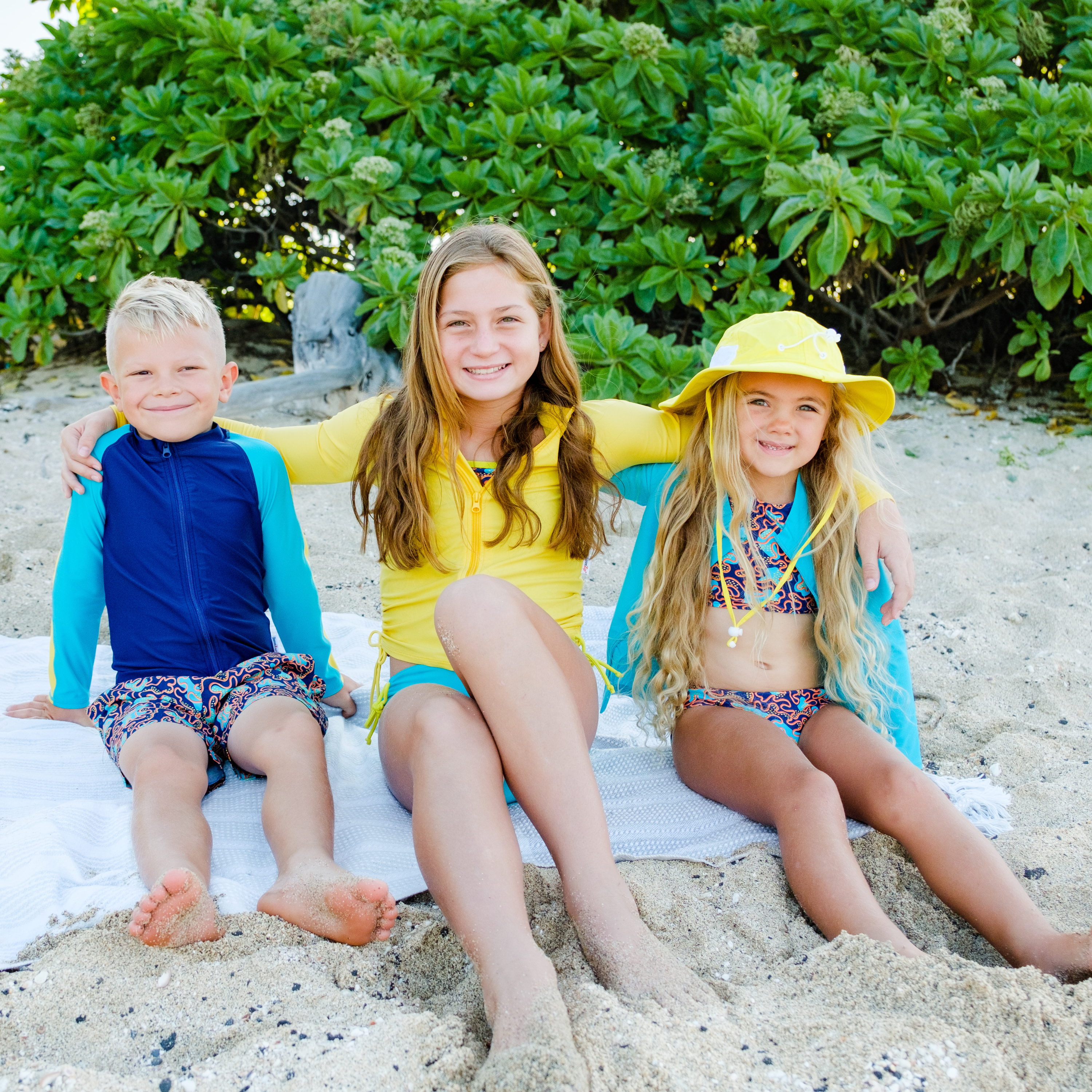 Boys Long Sleeve Zipper Rash Guard and Swim Trunk Set | "Deep Dive"-SwimZip UPF 50+ Sun Protective Swimwear & UV Zipper Rash Guards-pos7