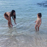 Women's Scoop Neck Bikini Top Plus Size | "Sandy Beach"