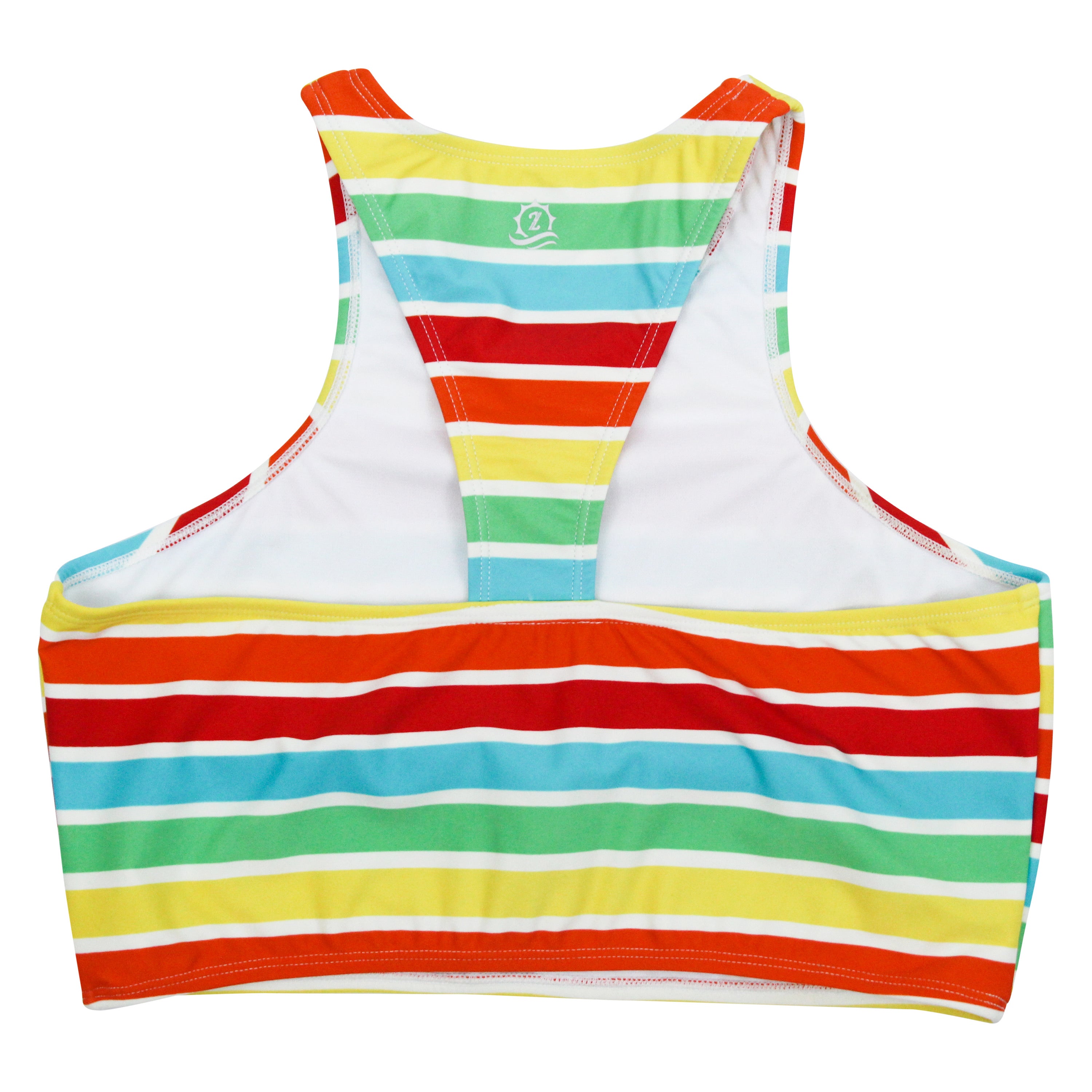 Women's Halter Bikini Top | "Rainbow"-SwimZip UPF 50+ Sun Protective Swimwear & UV Zipper Rash Guards-pos3