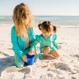 Kids Swim Pants | "Seashell"-SwimZip UPF 50+ Sun Protective Swimwear & UV Zipper Rash Guards-pos5