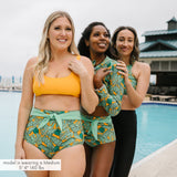 Women's Scoop Neck Bikini Top | "Zinnia"-SwimZip UPF 50+ Sun Protective Swimwear & UV Zipper Rash Guards-pos6