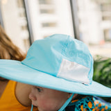 Kids Wide Brim Sun Hat "Fun Sun Day Play Hat" - Aqua-SwimZip UPF 50+ Sun Protective Swimwear & UV Zipper Rash Guards-pos4