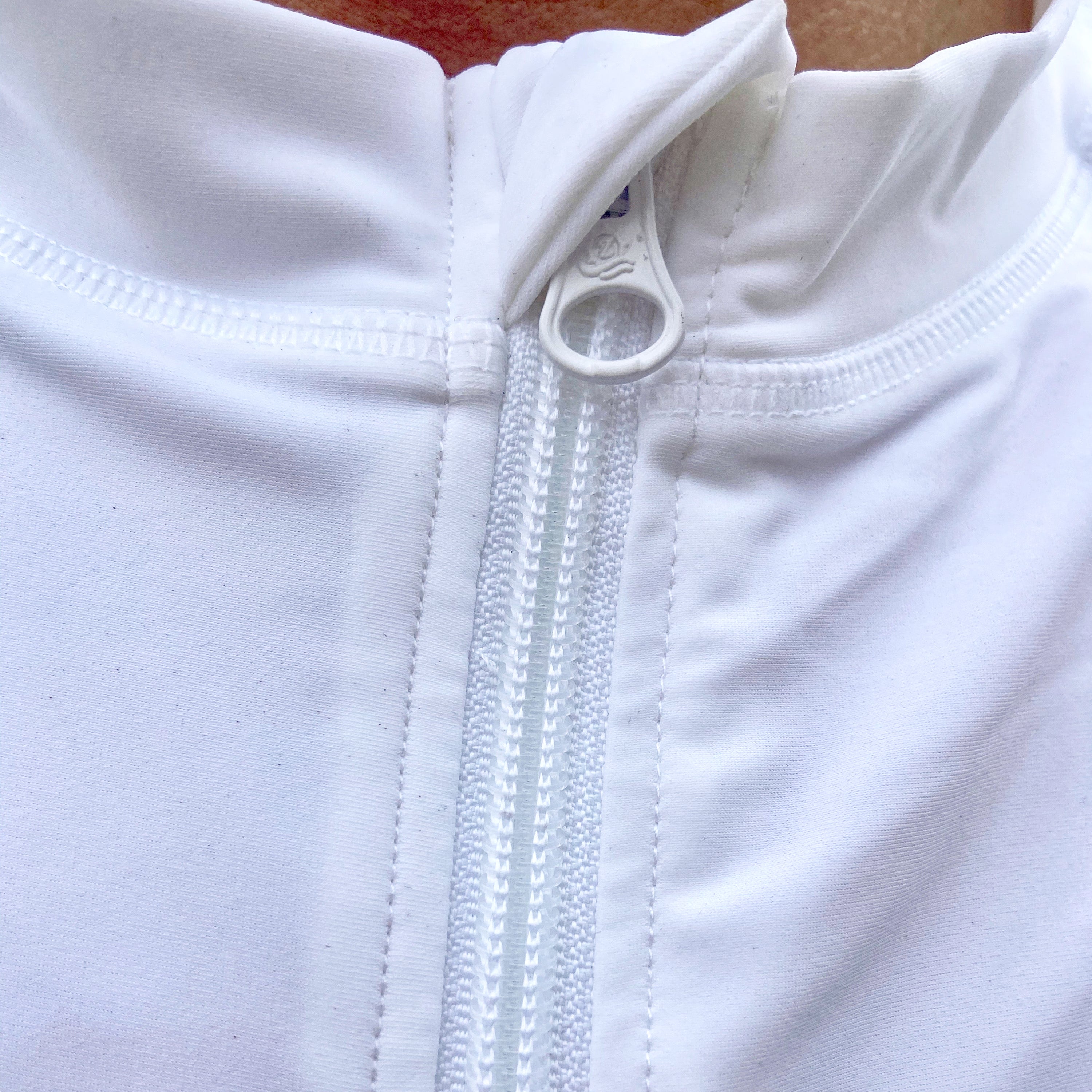 Men's Short Sleeve Rash Guard | “White”-SwimZip UPF 50+ Sun Protective Swimwear & UV Zipper Rash Guards-pos5