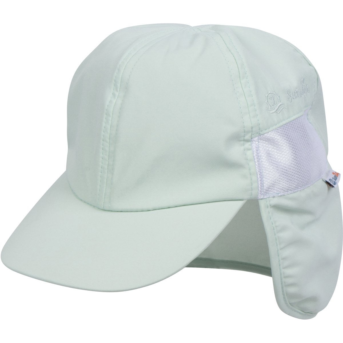 Kids Flap Hat | Mint-0-6 Month-Mint-SwimZip UPF 50+ Sun Protective Swimwear & UV Zipper Rash Guards-pos1