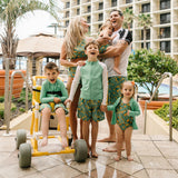 Girls Ruffle One-Piece Swimsuit | "Too Sweet" The Tropics-SwimZip UPF 50+ Sun Protective Swimwear & UV Zipper Rash Guards-pos6