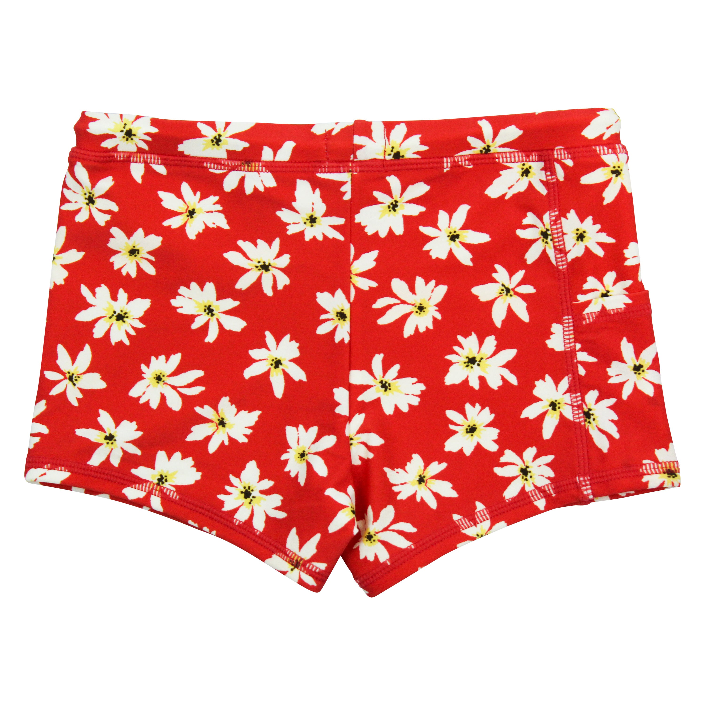 Kids Euro Swim Shorties | "Daisy"-SwimZip UPF 50+ Sun Protective Swimwear & UV Zipper Rash Guards-pos3