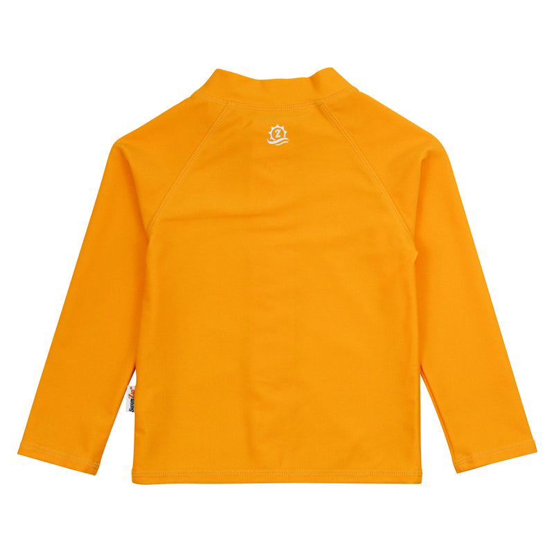 Kids UPF 50+ Long Sleeve Zipper Rash Guard Swim Shirt | "Zinnia"-SwimZip UPF 50+ Sun Protective Swimwear & UV Zipper Rash Guards-pos5