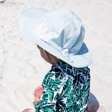 Kids Wide Brim Sun Hat "Fun Sun Day Play Hat" - Mint-SwimZip UPF 50+ Sun Protective Swimwear & UV Zipper Rash Guards-pos3