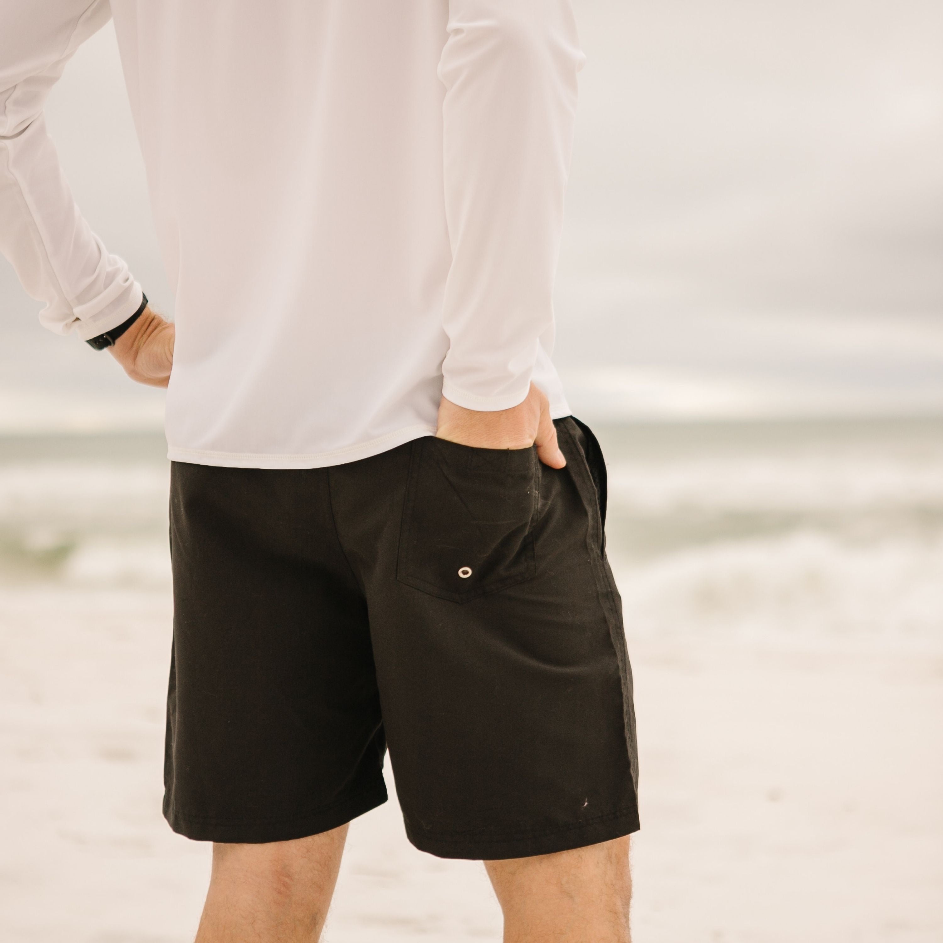 Monogram Swim Trunks (Black) – HTS Media