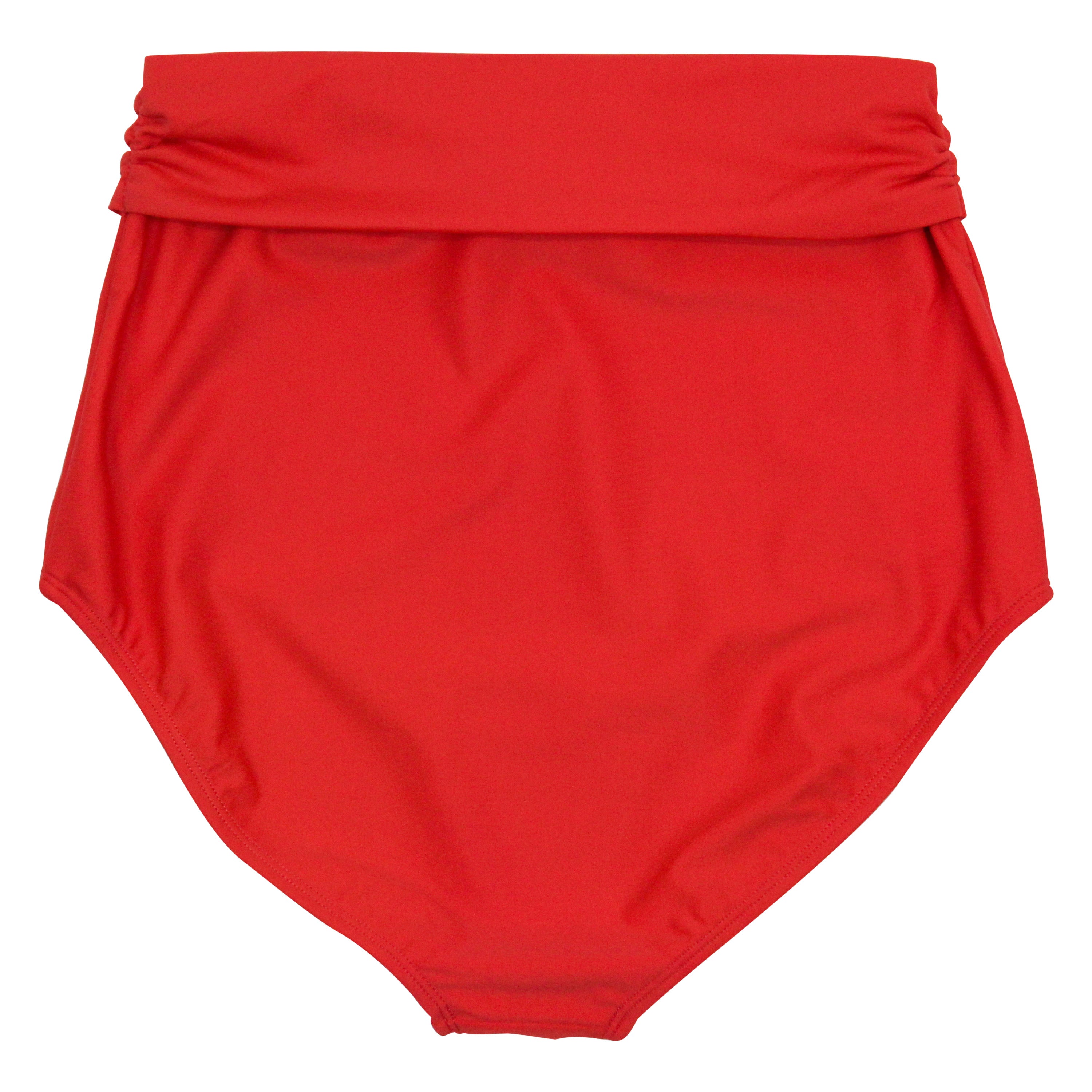 Women's High Waist Bikini Bottoms Tie Front | "Fiesta Red"-SwimZip UPF 50+ Sun Protective Swimwear & UV Zipper Rash Guards-pos11