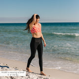 Women's Swim Pants | "Black”-SwimZip UPF 50+ Sun Protective Swimwear & UV Zipper Rash Guards-pos2