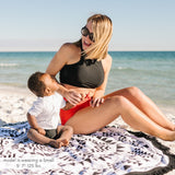 Women's Halter Bikini Top | "Black”-SwimZip UPF 50+ Sun Protective Swimwear & UV Zipper Rash Guards-pos2