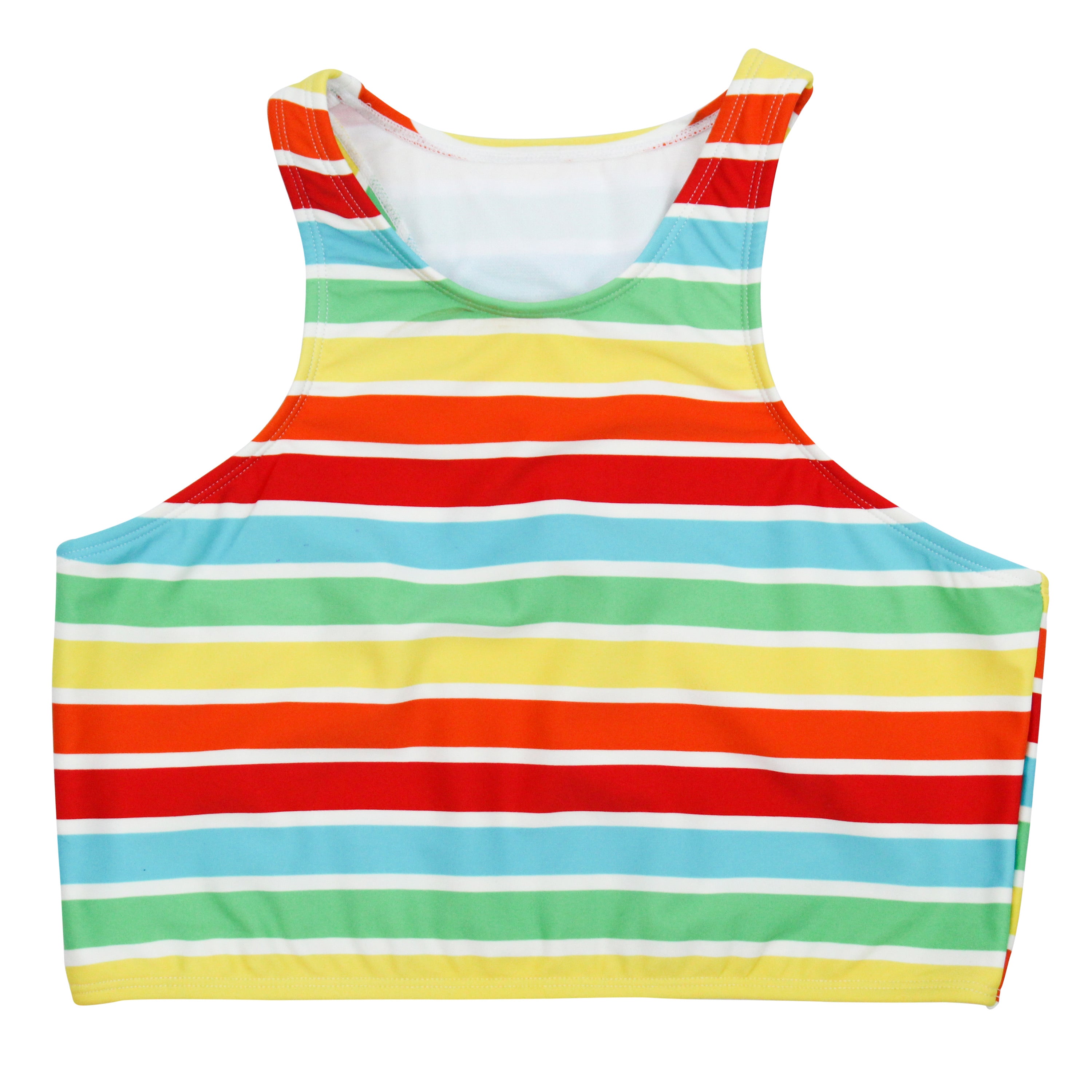 Women's Halter Bikini Top | "Rainbow"-XS-Rainbow-SwimZip UPF 50+ Sun Protective Swimwear & UV Zipper Rash Guards-pos1