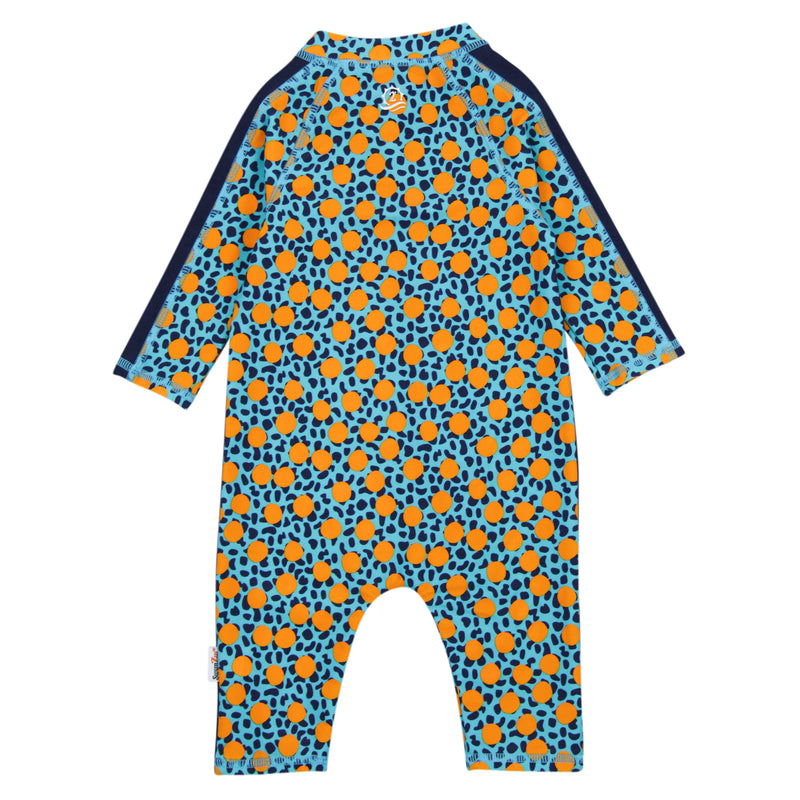 Sunsuit - Long Sleeve Romper Swimsuit | "GeoParty"-SwimZip UPF 50+ Sun Protective Swimwear & UV Zipper Rash Guards-pos3