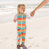 Sunsuit - Long Sleeve Romper Swimsuit | "Rainbow"-SwimZip UPF 50+ Sun Protective Swimwear & UV Zipper Rash Guards-pos12