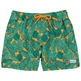 Men's 8" Swim Trunks Boxer Brief Liner | "The Tropics"-Small-The Tropics-SwimZip UPF 50+ Sun Protective Swimwear & UV Zipper Rash Guards-pos1