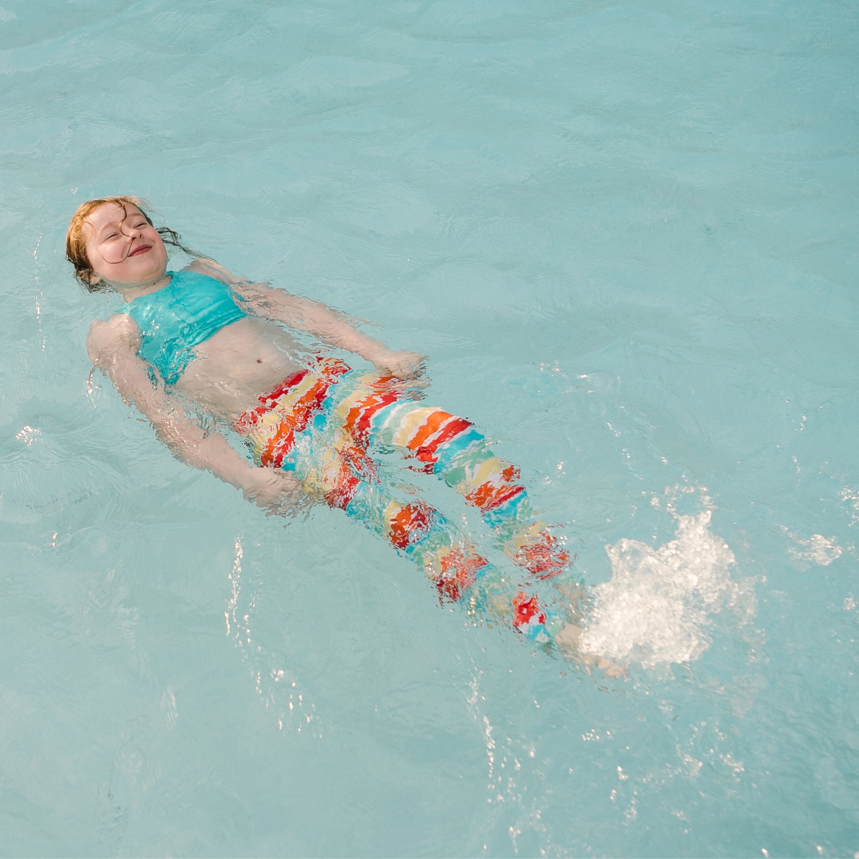 Kids Swim Pants | "Rainbow"-SwimZip UPF 50+ Sun Protective Swimwear & UV Zipper Rash Guards-pos9