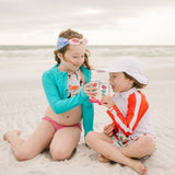 Boys Long Sleeve Zipper Rash Guard and Swim Trunk Set | "Tropical Birds”-SwimZip UPF 50+ Sun Protective Swimwear & UV Zipper Rash Guards-pos7