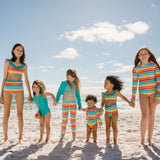Girls Bikini 2 Piece Ruffle Swimsuit Set - "Rainbow"-SwimZip UPF 50+ Sun Protective Swimwear & UV Zipper Rash Guards-pos11