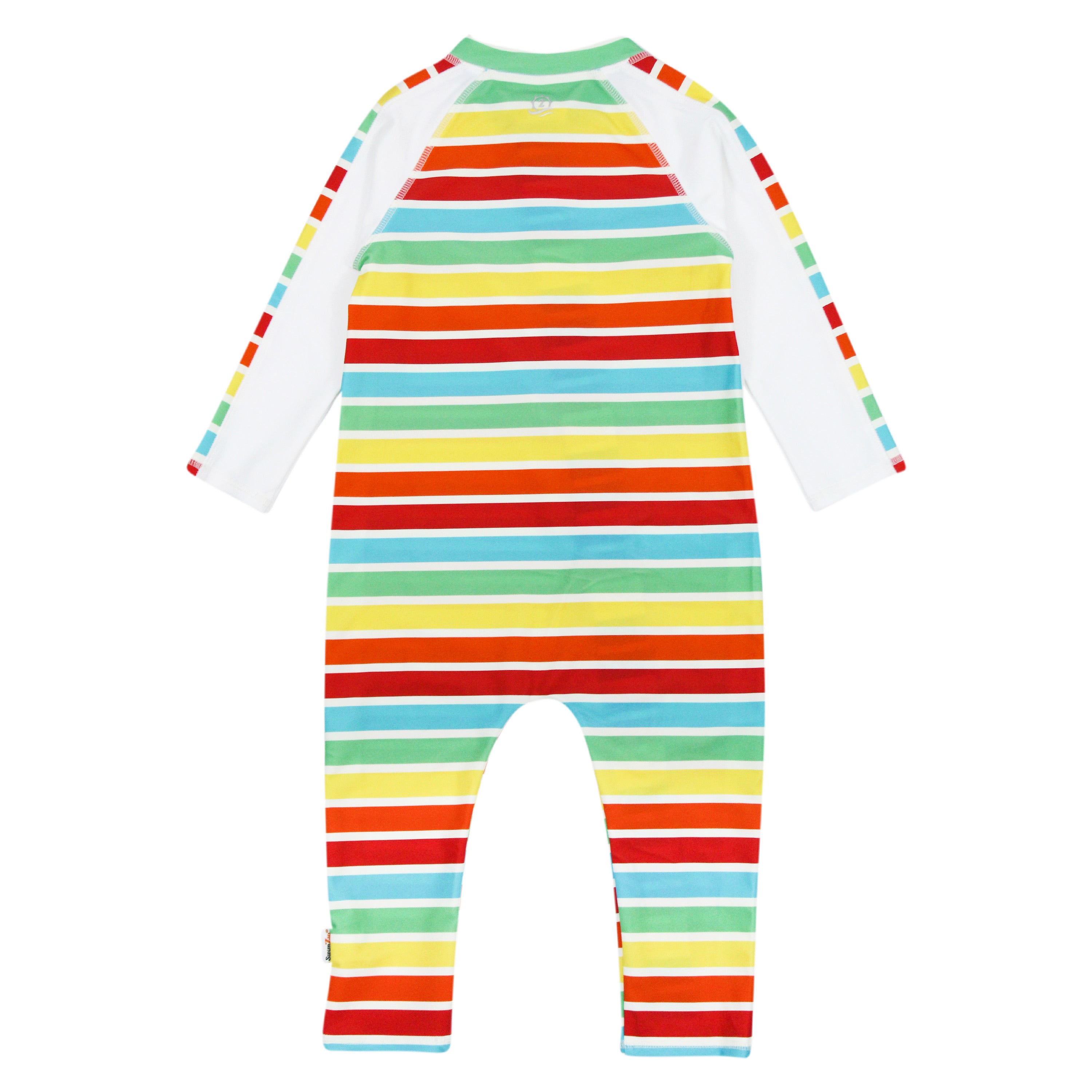 Sunsuit - Long Sleeve Romper Swimsuit | "Rainbow"-SwimZip UPF 50+ Sun Protective Swimwear & UV Zipper Rash Guards-pos3