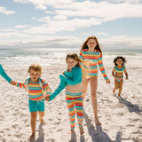 Girls Bikini 2 Piece Ruffle Swimsuit Set - "Rainbow"-SwimZip UPF 50+ Sun Protective Swimwear & UV Zipper Rash Guards-pos10