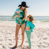 Kids Wide Brim Sun Hat "Fun Sun Day Play Hat" - Aqua-SwimZip UPF 50+ Sun Protective Swimwear & UV Zipper Rash Guards-pos7