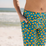 Kids Swim Pants | "Geo Party"-SwimZip UPF 50+ Sun Protective Swimwear & UV Zipper Rash Guards-pos4