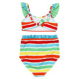 Girls Bikini 2 Piece Ruffle Swimsuit Set - "Rainbow"-SwimZip UPF 50+ Sun Protective Swimwear & UV Zipper Rash Guards-pos3