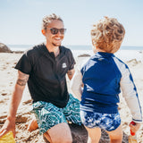 Men's 8" Swim Trunks Boxer Brief Liner | "Palm Leaf"-SwimZip UPF 50+ Sun Protective Swimwear & UV Zipper Rash Guards-pos3