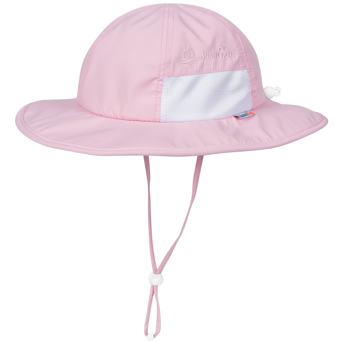 SwimZip Pink Wide Brim Baby Hat Size 6-24 Months, Black