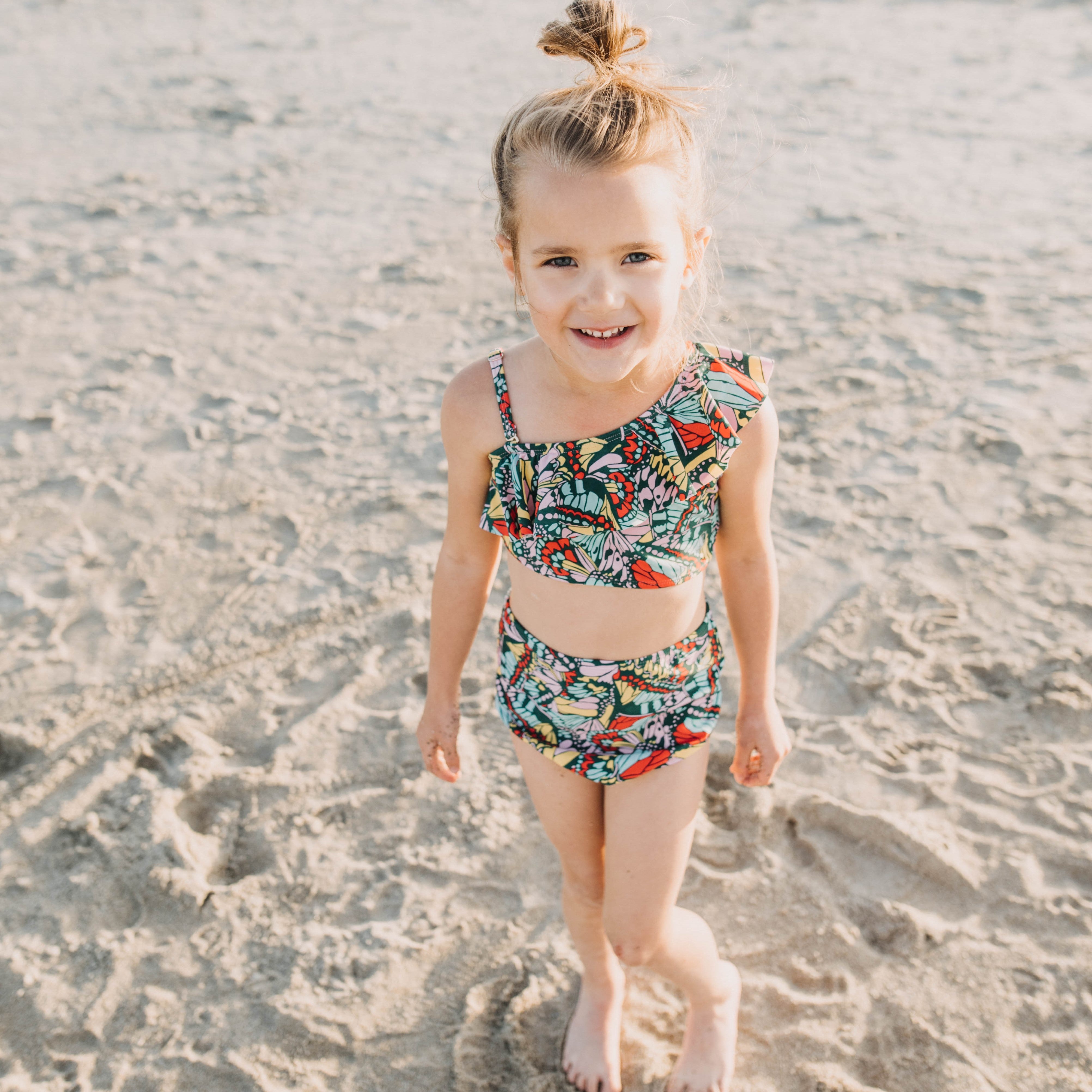 Girls Swimsuit Cut Out Swimsuit Holiday Piece Suit Two Set Cute Bikini  Print Girls Toddler Girl Set 4t