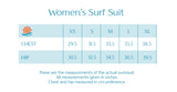 Women's Long Sleeve Surf Suit (One Piece Bodysuit) - "Palm Leaf"-SwimZip UPF 50+ Sun Protective Swimwear & UV Zipper Rash Guards-pos4