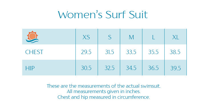 Women's Long Sleeve Surf Suit (One Piece Bodysuit) - "Palm Breeze"-SwimZip UPF 50+ Sun Protective Swimwear & UV Zipper Rash Guards-pos3